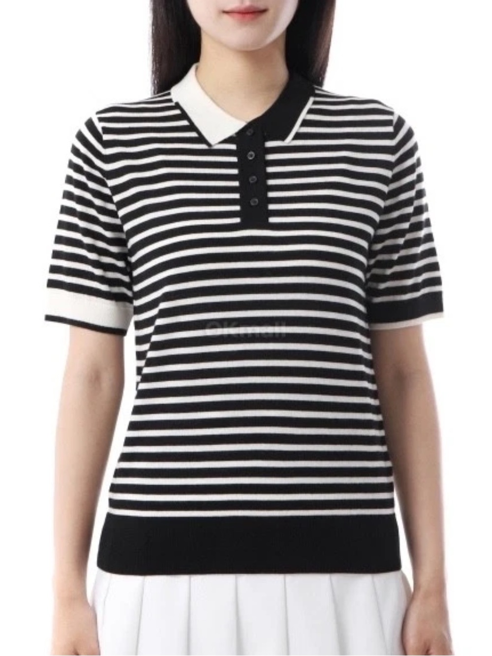 G/Fore Merino Wool Contrast Stripe Sweater Polo Top Size XS S Womens GFORE